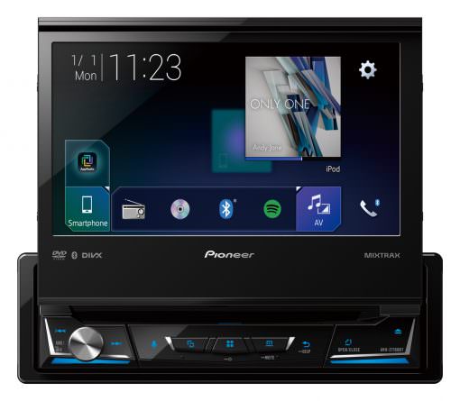 Pioneer AVH-Z7250bt fold-out CarPlay/AndroidAuto with DVD/CD