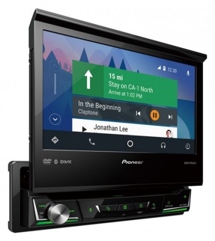 Pioneer AVH-Z7250bt fold-out CarPlay/AndroidAuto (via USB) with DVD/CD