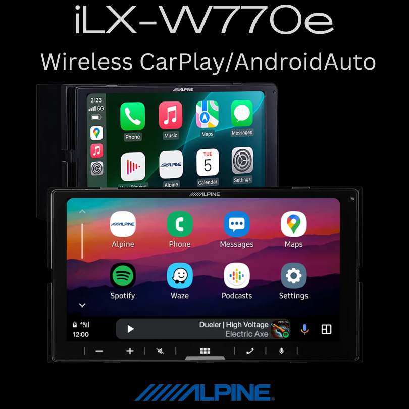 Alpine iLX-w770 CarPlay AndroidAuto stereo