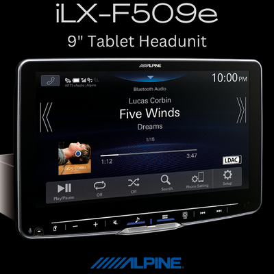 Alpine iLX-F509E wireless CarPlay 9 inch tablet