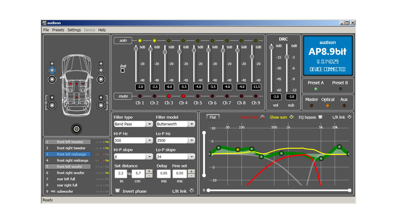 Audison AP8.9 bit ADSP amp processor