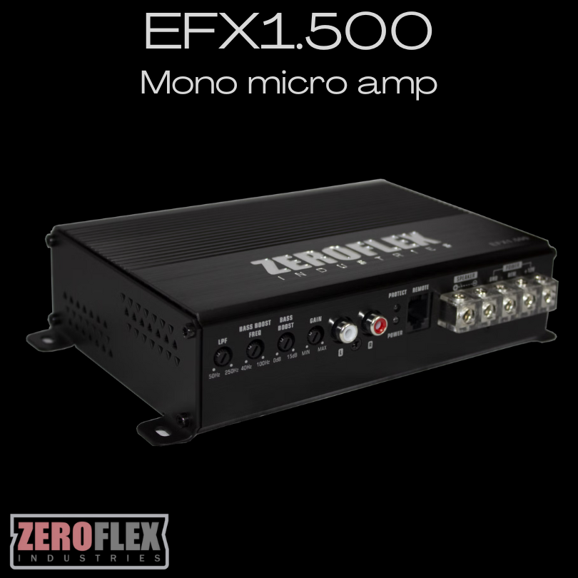 ZeroFlex EFX1.500 500w micro mono amp