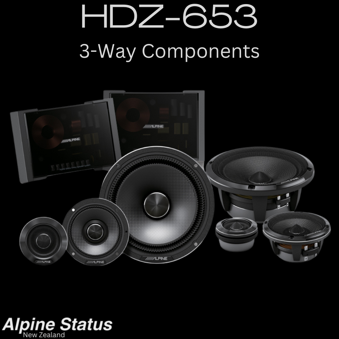 Alpine Status HDZ-653 3 way component speakers
