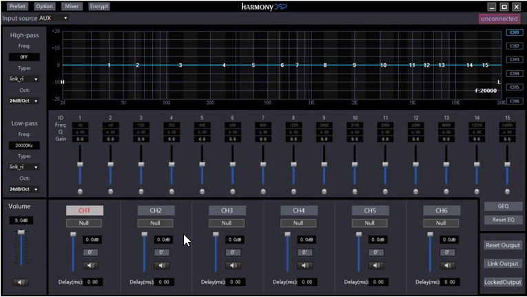 HARMONY Charlie (HB 46 ADSP) amp/processor