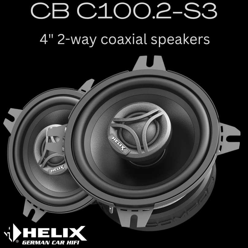 Helix CB C100.2-S3 4" coaxial speakers