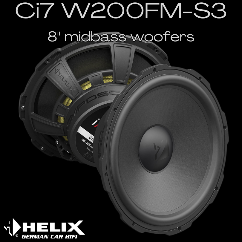 Helix Ci7 W200FM-S3 8" midbass woofers
