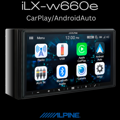 Alpine iLX-w660 CarPlay Android Auto headunit stereo