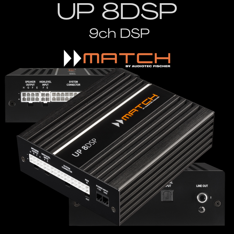 Match UP 8DSP 8/9 channel amp processor