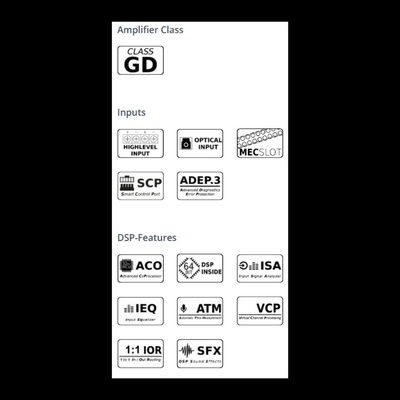 Match UP 8DSP 8/9 channel amp processor