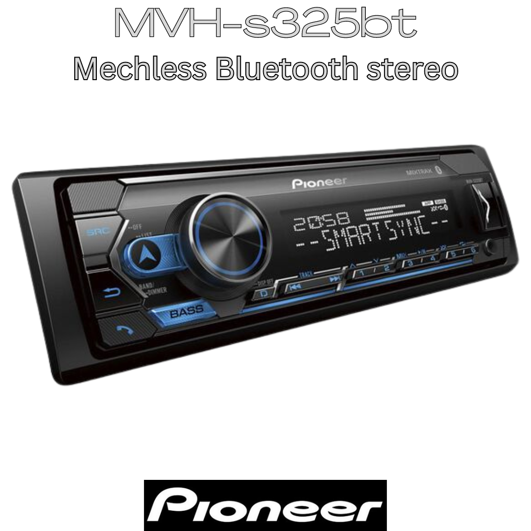 Pioneer MVH-S325BT mechless bluetooth car stereo