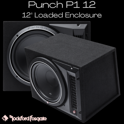 Rockford Fosgate P1 12 inch loaded enclosure