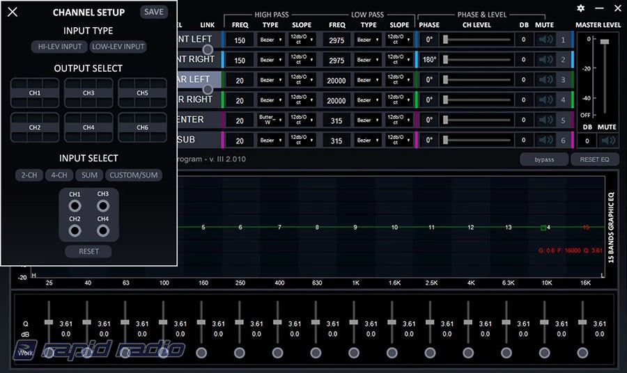 Zapco ST-4X DSP 4 channel amp processor