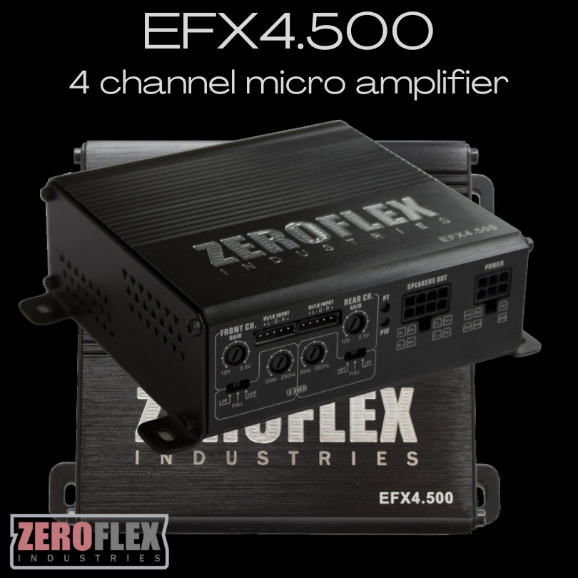 Zeroflex EFX4.500 4/2 channel micro amplifier