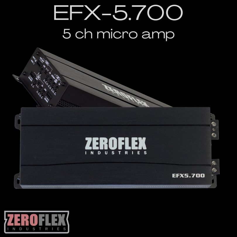 ZeroFlex EFX5.700 700w 5/4/3/2 ch amplifier
