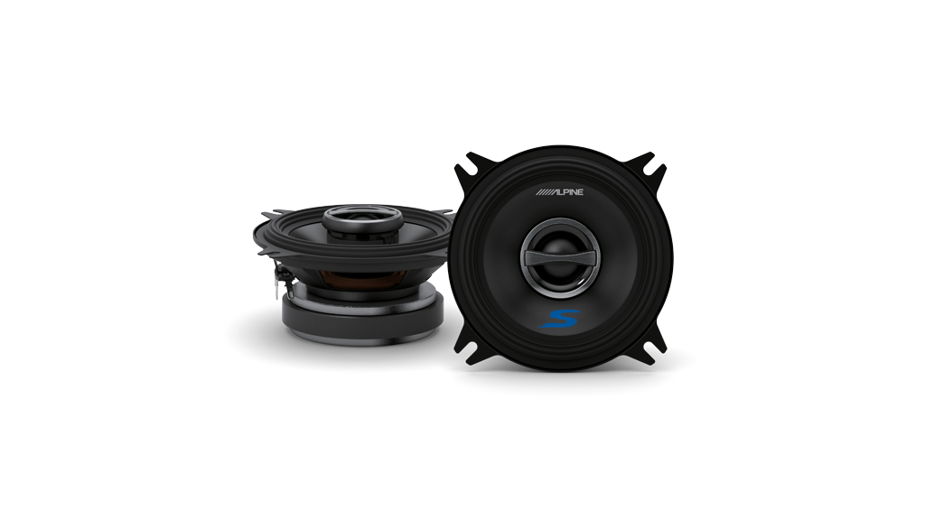 Alpine S-S40 4 Inch 2-Way Coaxial Speakers