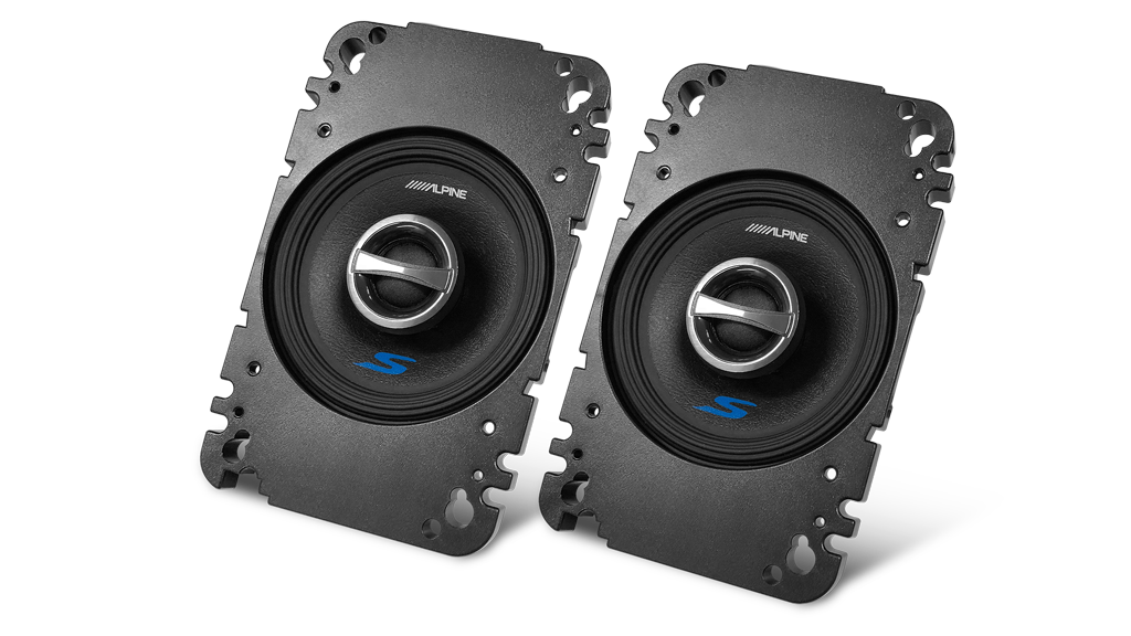 Alpine S-S40 4 Inch 2-Way Coaxial Speakers