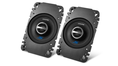 Alpine S-S40 4 Inch 2-Way Coaxial Speakers