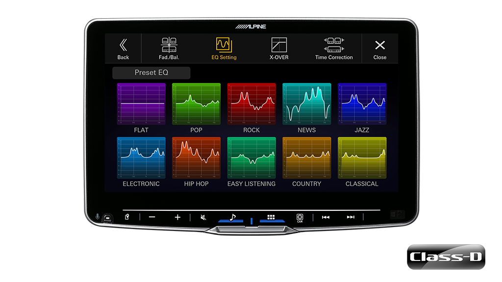 Alpine iLX-F509E wireless CarPlay 9 inch tablet