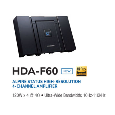 Alpine Status HDA-F60 4 ch amplifier