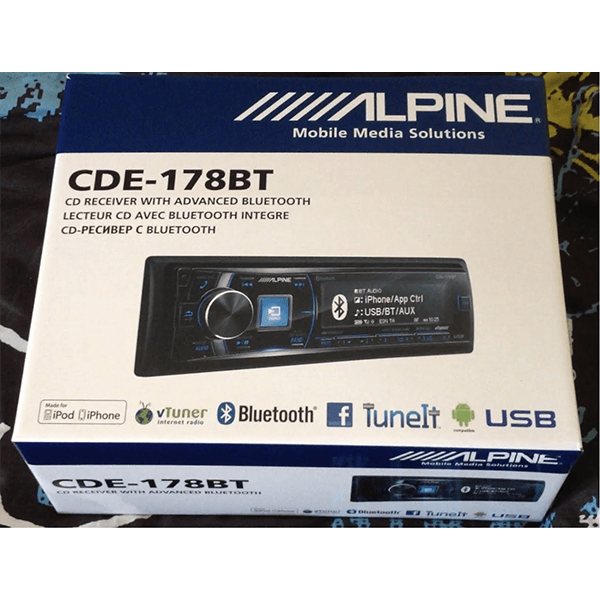 Alpine CDE-178BT Bluetooth car stereo - Alpine Car Audio