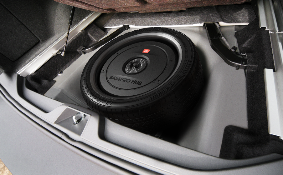 JBL BassPro Hub "spare wheel" subwoofer