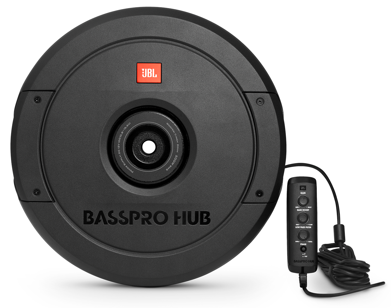 JBL BassPro Hub "spare wheel" subwoofer
