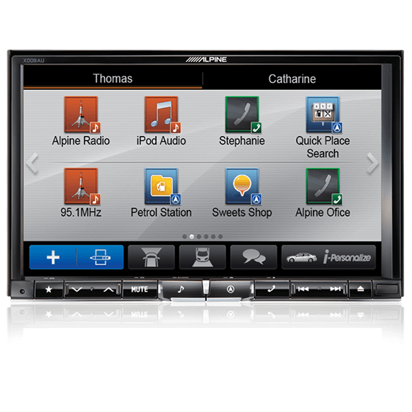 Alpine X008AU 8 inch navigation head unit