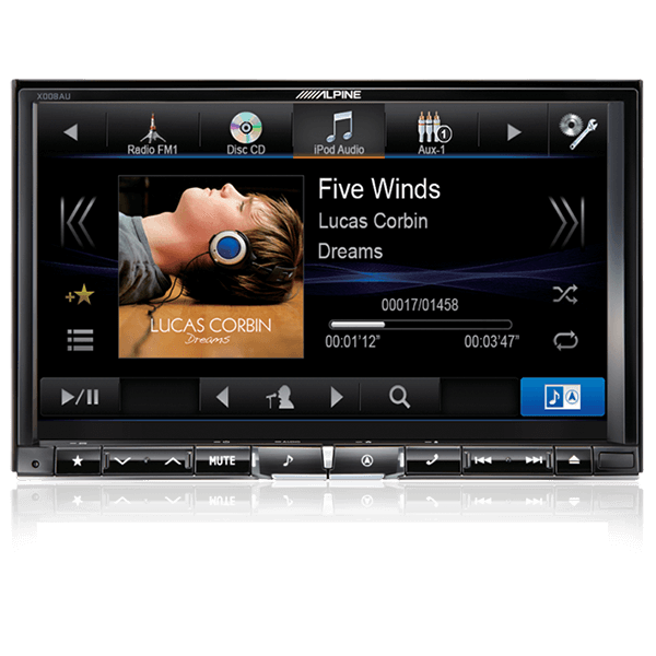 Alpine X008AU 8 inch navigation head unit