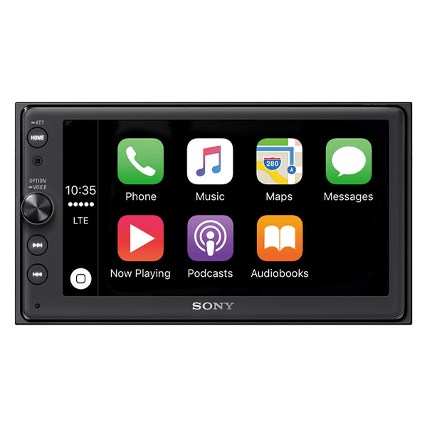 Sony XAV-AX100 with Apple CarPlay and Android Auto