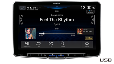 Alpine iLX-F511E 11-inch wireless CarPlay tablet