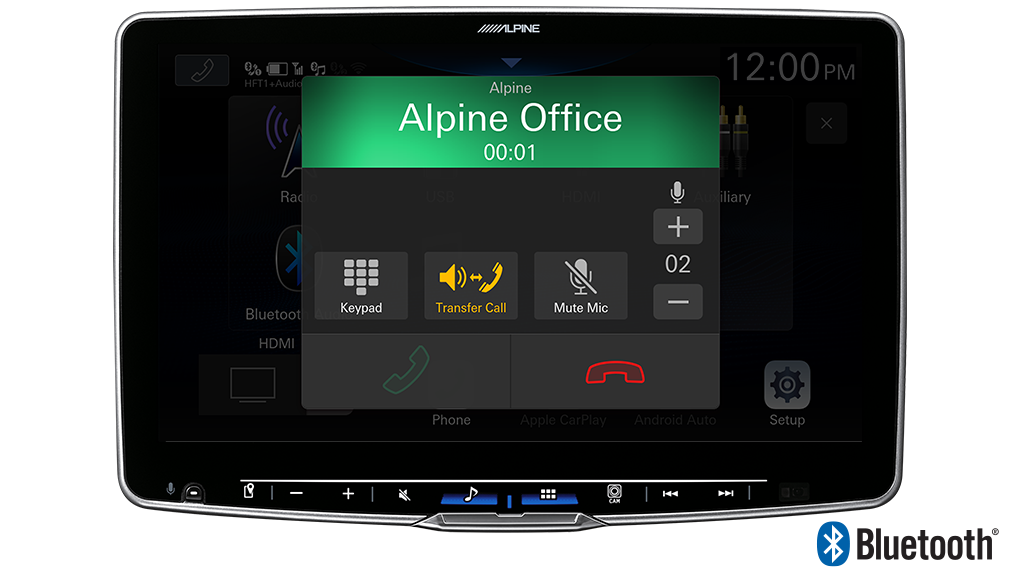 Alpine iLX-F511E 11-inch wireless CarPlay tablet