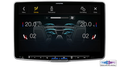 Alpine iLX-F511E 11-inch wireless CarPlay tablet