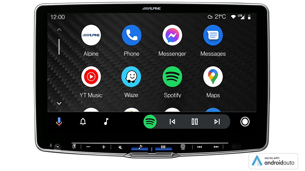 Alpine iLX-F511E 11-inch wireless CarPlay tablet