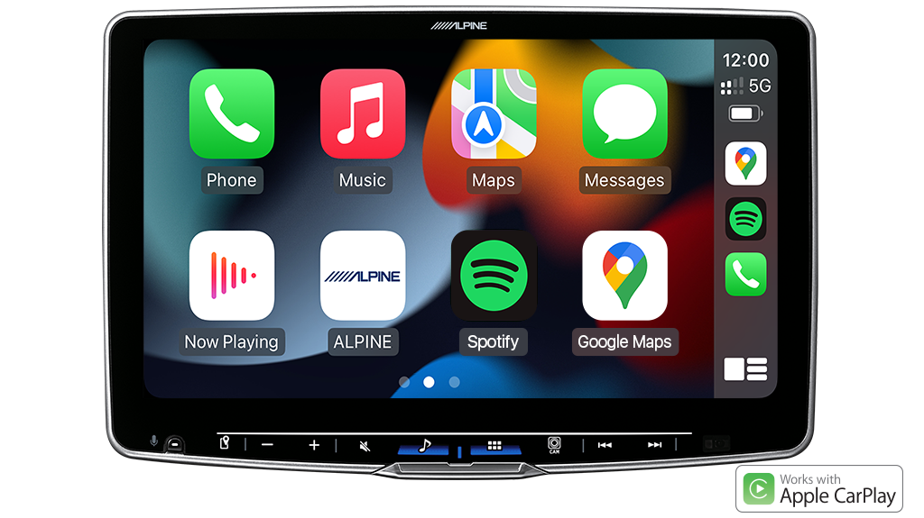 Alpine iLX-F511E 11-inch wireless CarPlay tablet