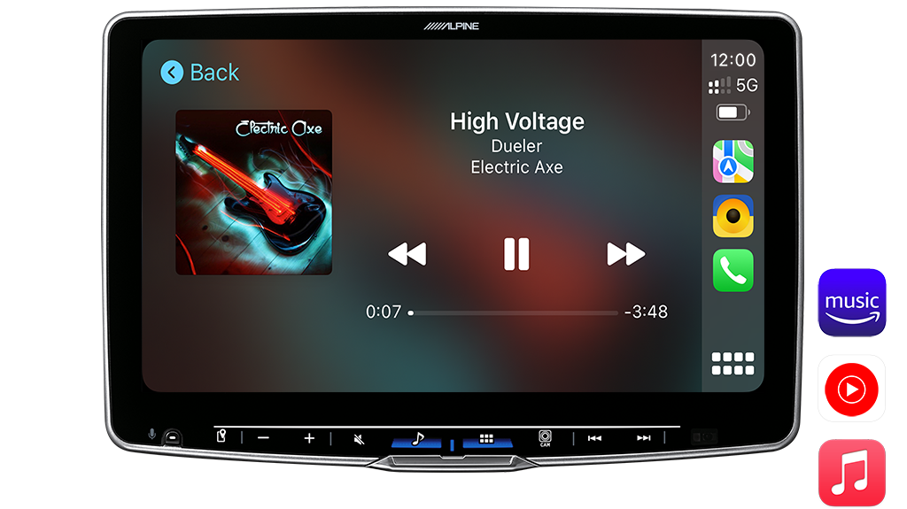 Alpine iLX-F511E 11-inch wireless CarPlay tablet