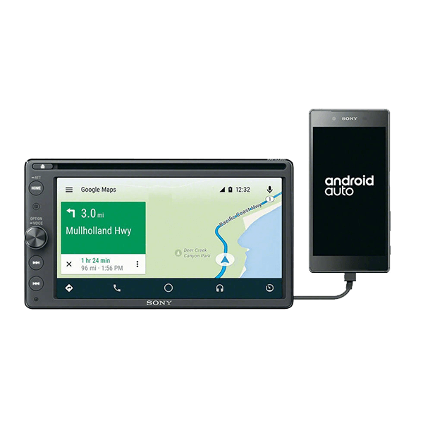 Sony XAV-AX200 with Apple CarPlay and Android Auto